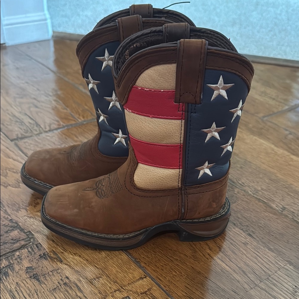 Kids Durango Western Boots with Stars and Stripes